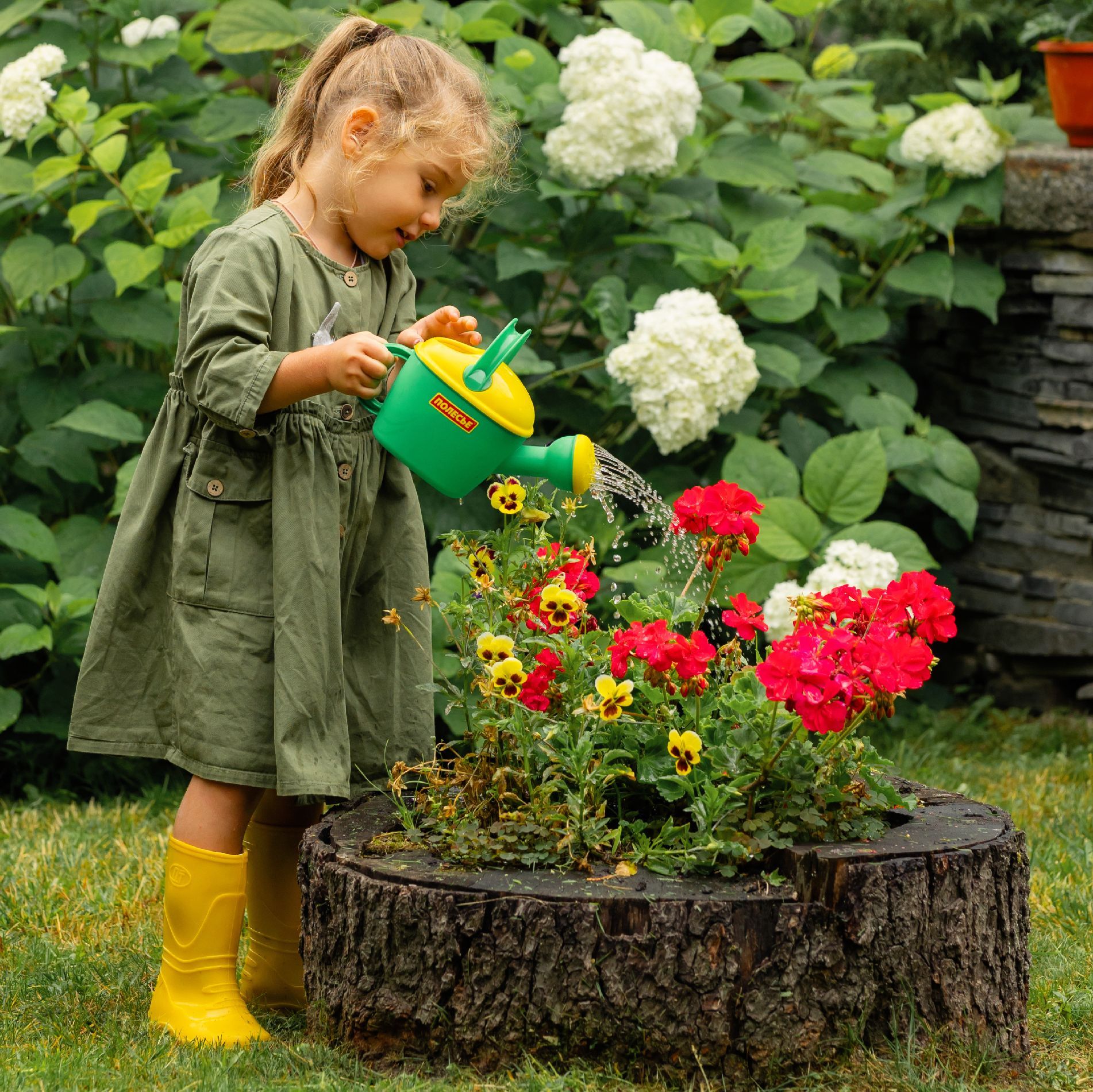 Набор из 3-х разных леек Полесье- округлой, цветочной и огородной