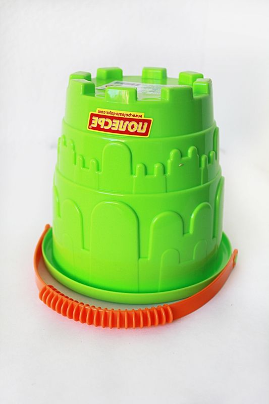 Набор 3 шт. детских пластмассовых ведерок Полесье Замок 16,5х15х10,5 см  объем 1,9 л.