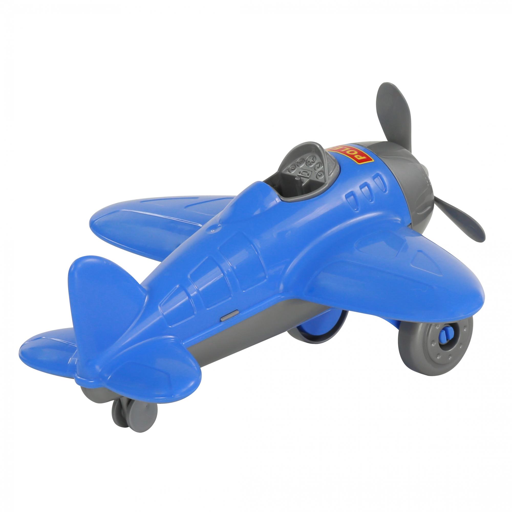 Игрушка самолёт пластмассовый синий  Игрушка самолёт пластмассовый синий