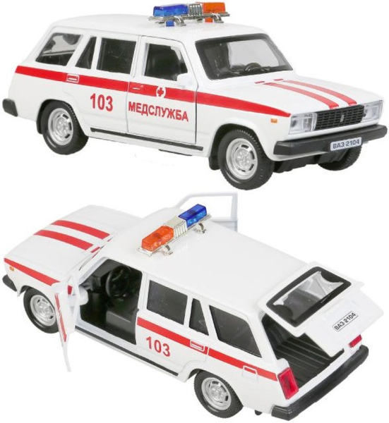 Машинка Ваз - 2104 Скорая помощь 12 см