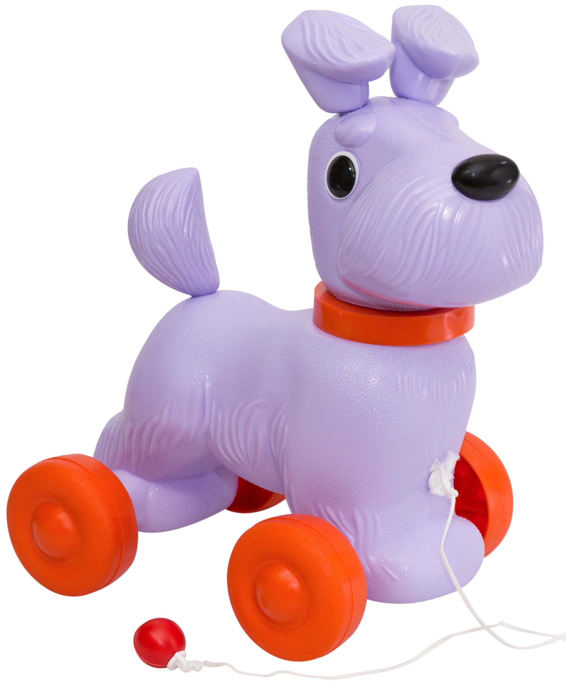 Каталка собачка сиреневая