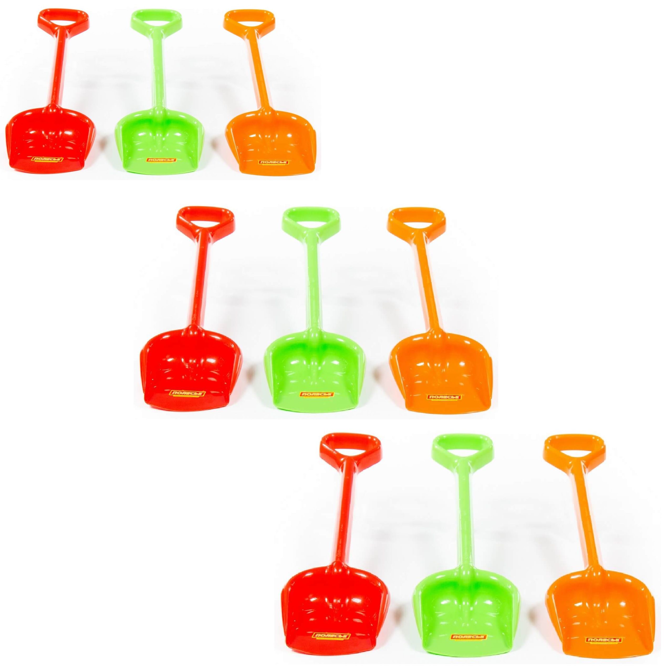 Набор 9 шт. лопатка Полесье детская для игры с песком 49,5 см