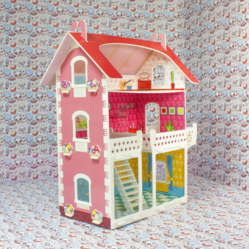 Кукольный домик с балконом Кукольный домик с балконом
