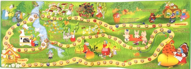 Настольная игра ходилка От Колобка до Теремка