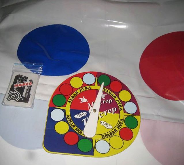 Твистер игра для детей с ковриком и карточками