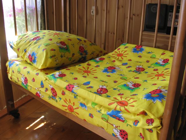 Детское постельное белье в кроватку:  Божья коровка