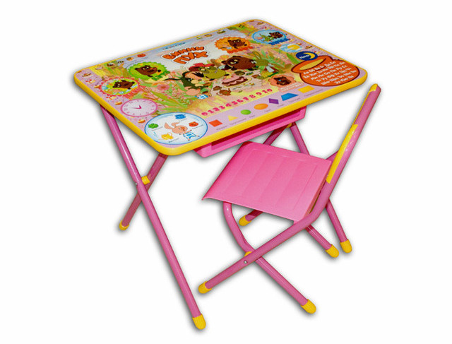 Набор мебели стол стул ДЭМИ с рисунком Винни Пух.