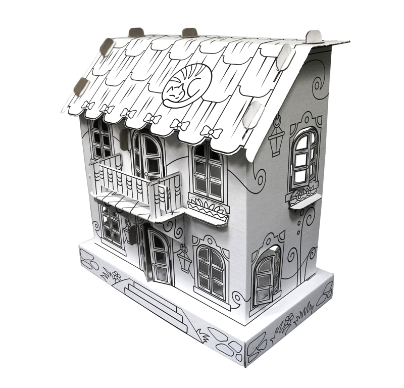 Кукольный домик Джульетта из картона Кукольный домик Джульетта из картона