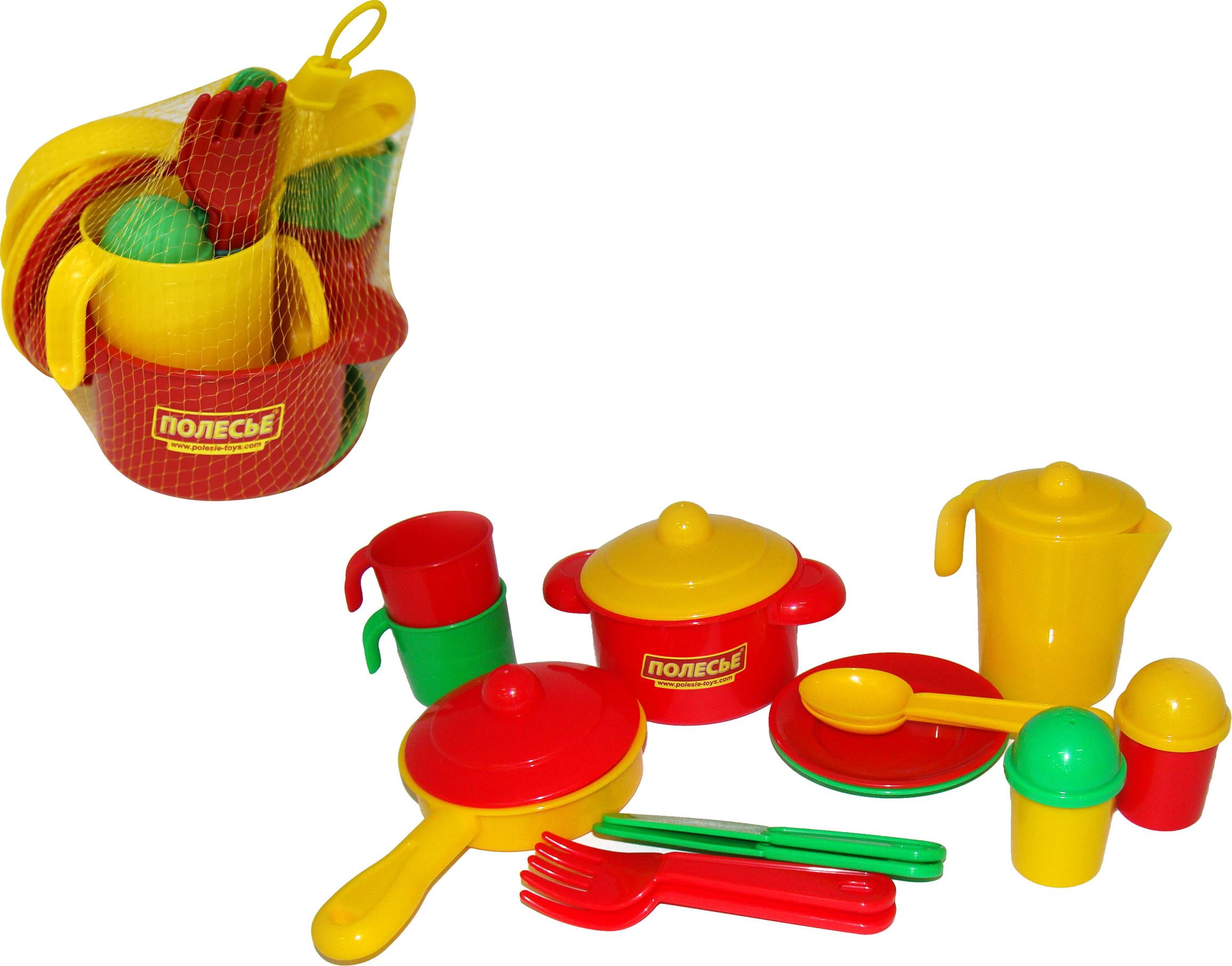 Набор игрушечной пластмассовой посуды Настенька Полесье
