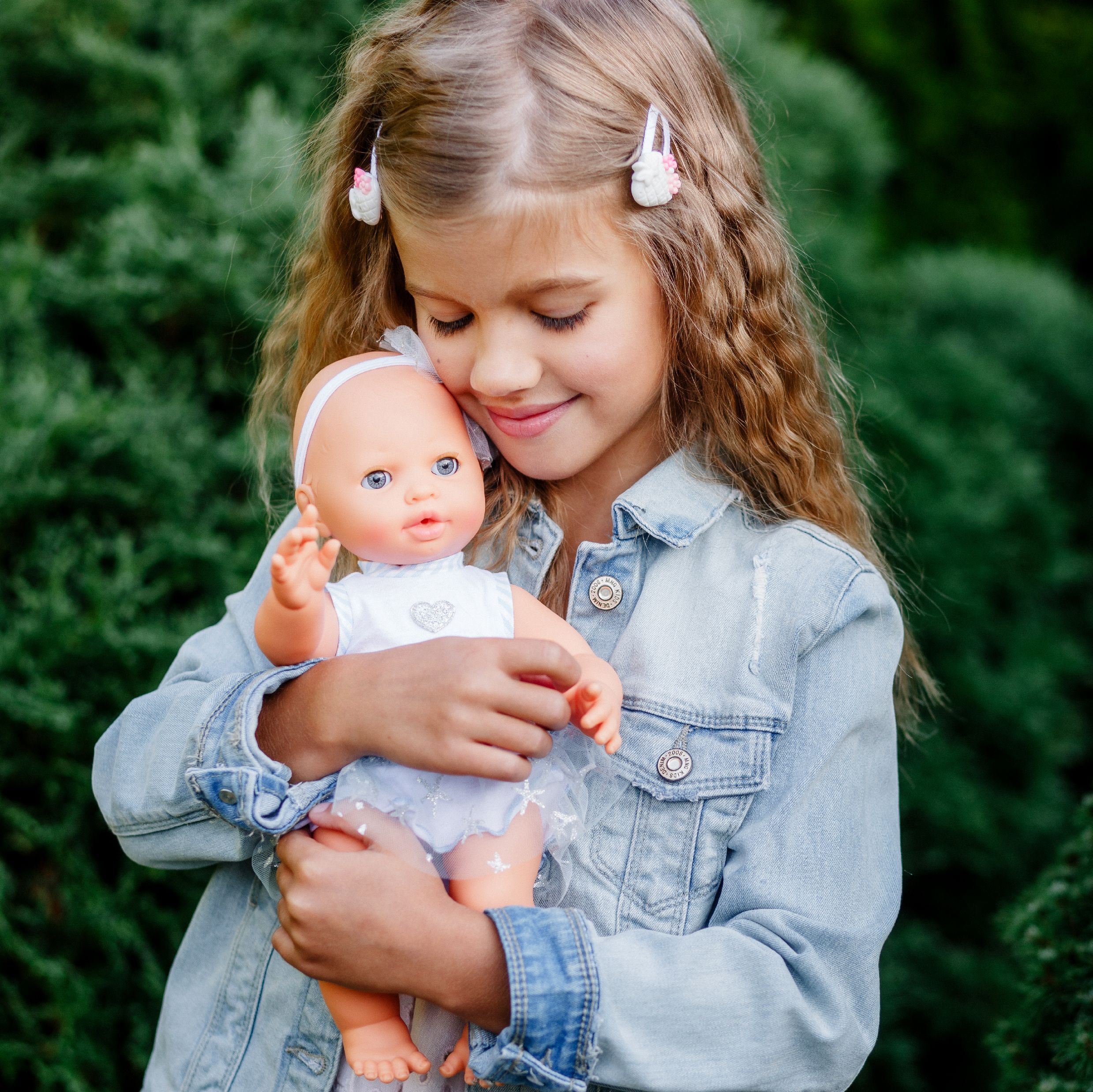 Набор- кукольная коляска прогулочная Полесье 3-х колесная с куклой пупсом ростом 35 см