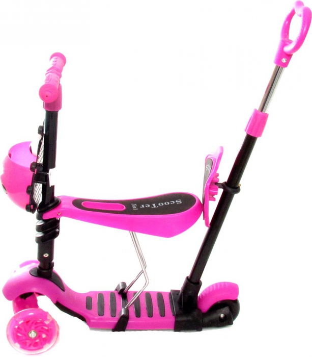 Самокат 5 в1 со всеи светящимися колесами