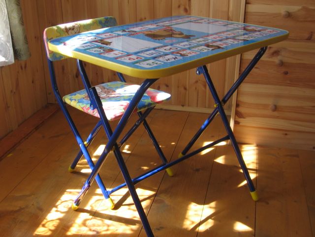 Складной комплект детской мебели Маша и медведь