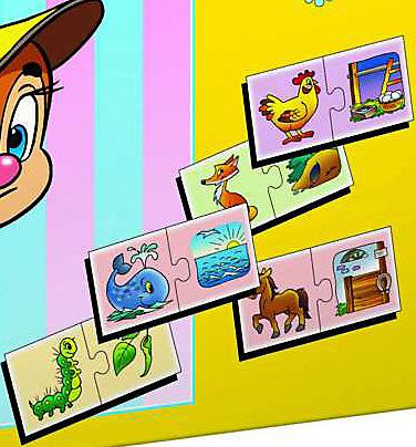 Игра-пазлы ассоциации "Чей домик?"