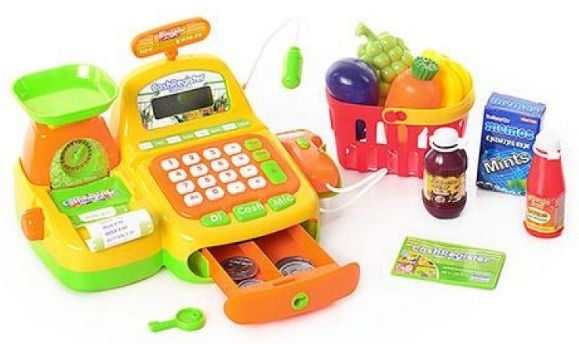 Кассовый аппарат. Касса со сканером и чеком