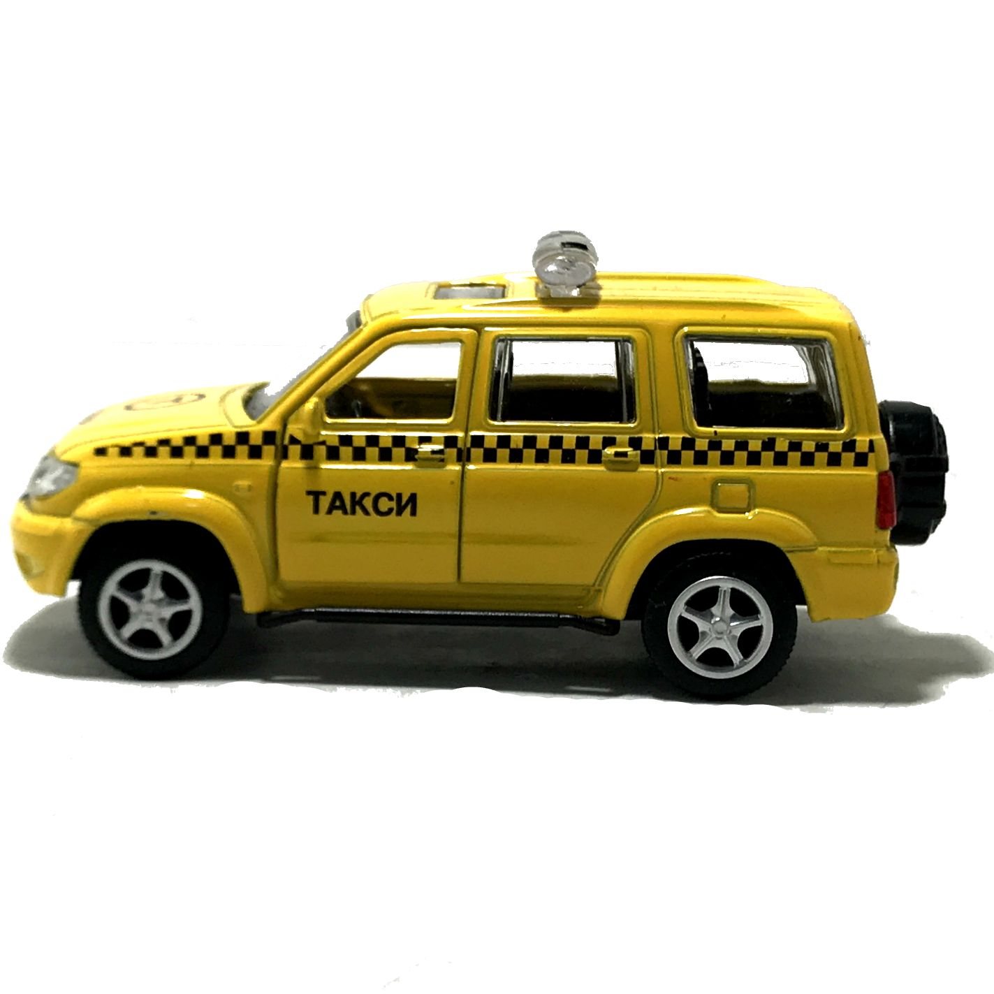 Игрушечная машинка UAZ Patriot такси 9,6 см