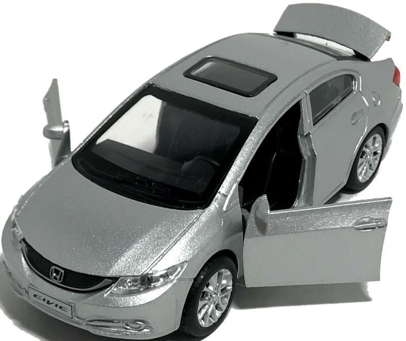 Игрушечная машинка Honda Civik серебристая