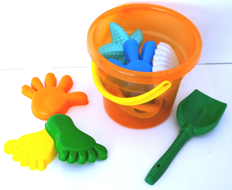 Песочный набор № 354, формочки ручки, ножки, ведро Макси
