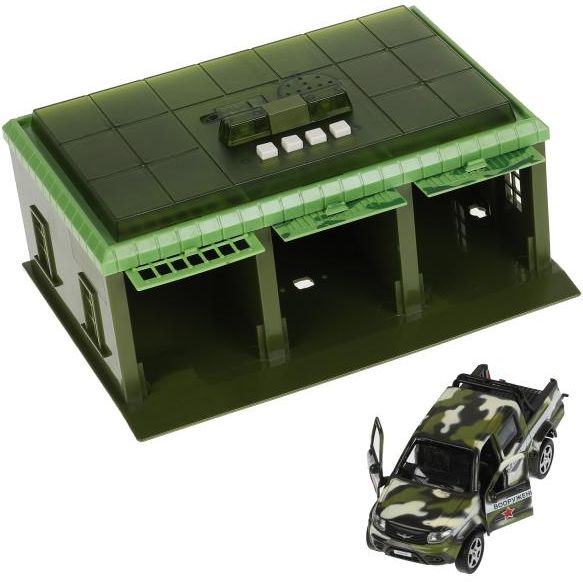 Военная база с машинкой UAZ Patriot 22 см