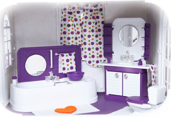 Ванная для куклы. Игрушечная ванная. Ванная для куклы. Игрушечная ванная.