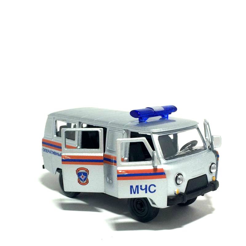 Игрушечная машинка УАЗ буханка мчс 8,5 см