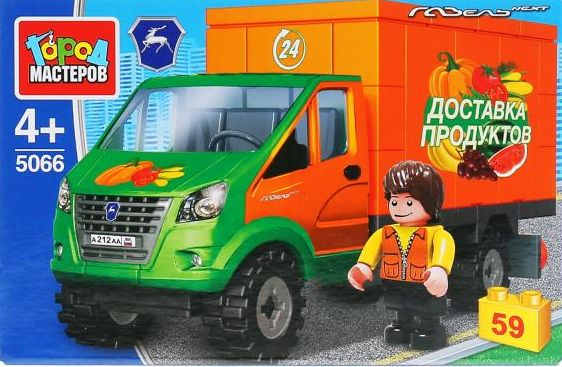 Конструктор "Город мастеров" Газель Next Кунг 59 дет.
