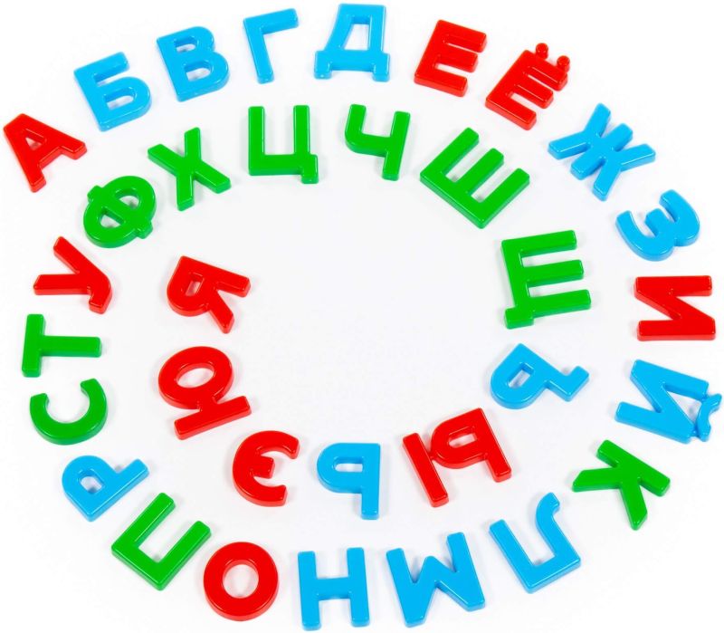 Набор алфавит "Первые уроки" на магнитах 33 эл.