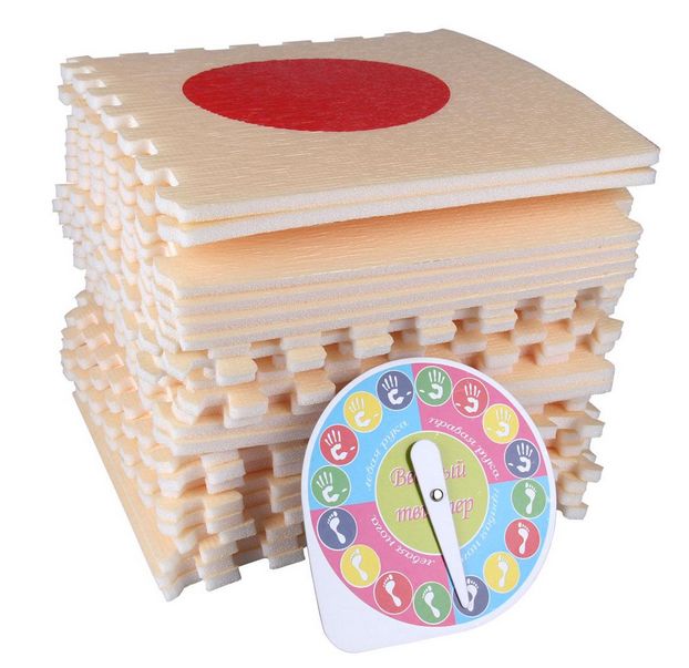 Коврик твистер: коврик пазл мягкий