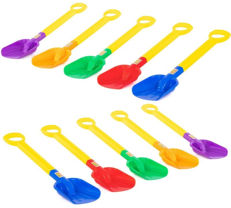 Набор 5 шт. детских пластмассовых лопат 53 см с объемной ручкой Полесье N2