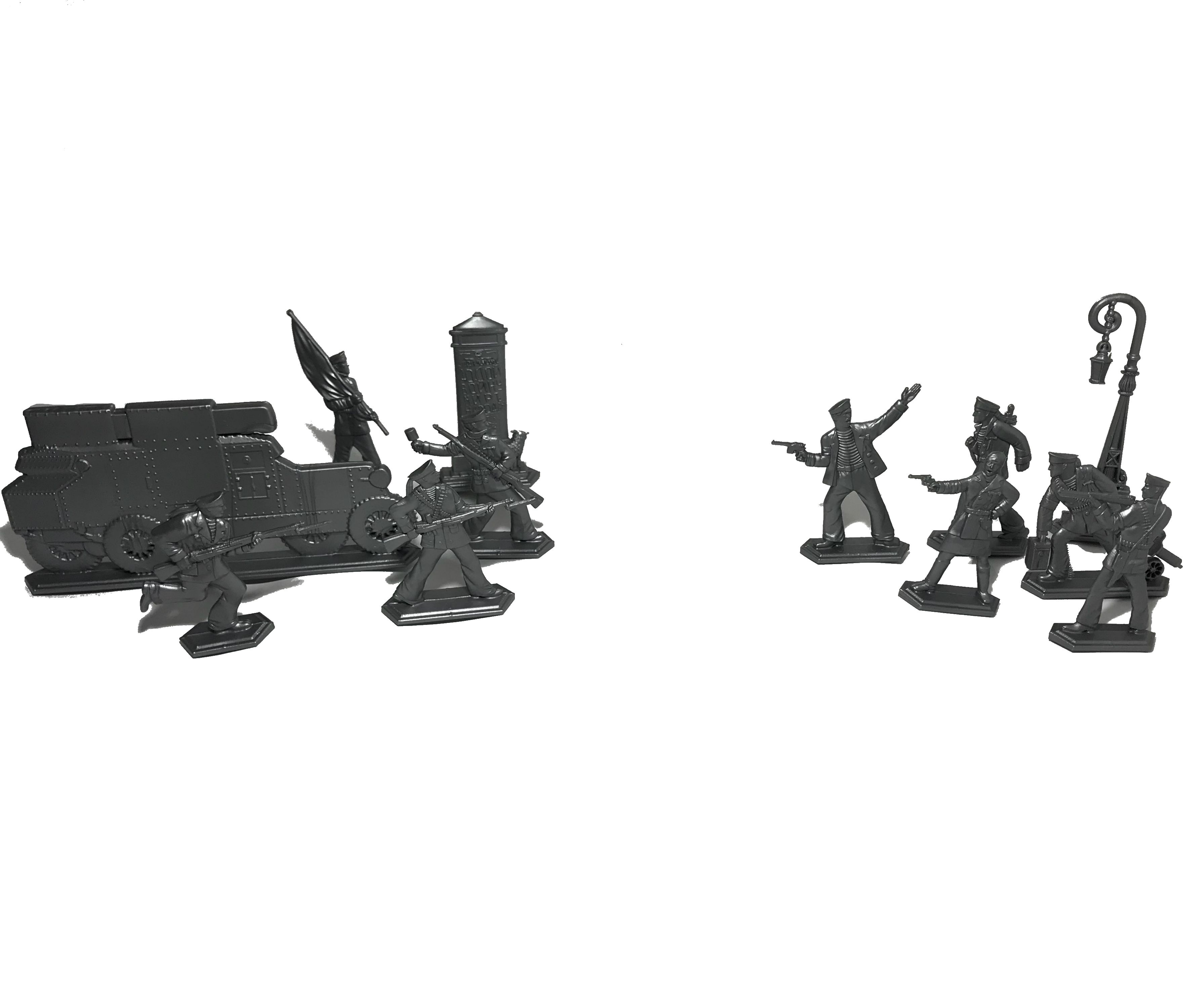 Солдатики матросы серебристые