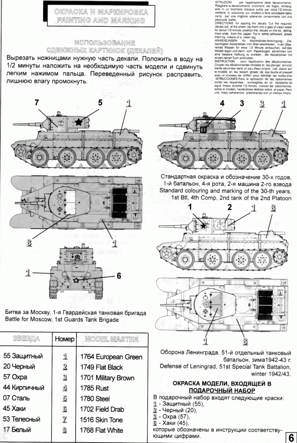 Сборная модель танк БТ-7 Сборная модель танк БТ-7
