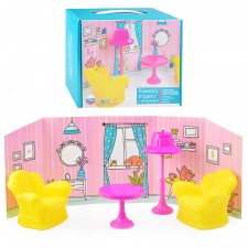 Кукольные кресла со столиком и торшером