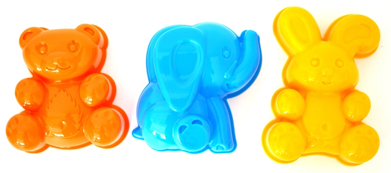 Формочки для песка Божья коровка, пчелка, цветочек