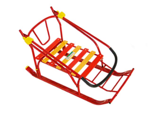 Санки Умка 6+ со складной  ручкой 