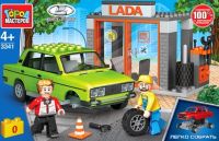 Игрушечный конструктор "Город мастеров" Lada 2106 Автосервис LADA 95 дет.