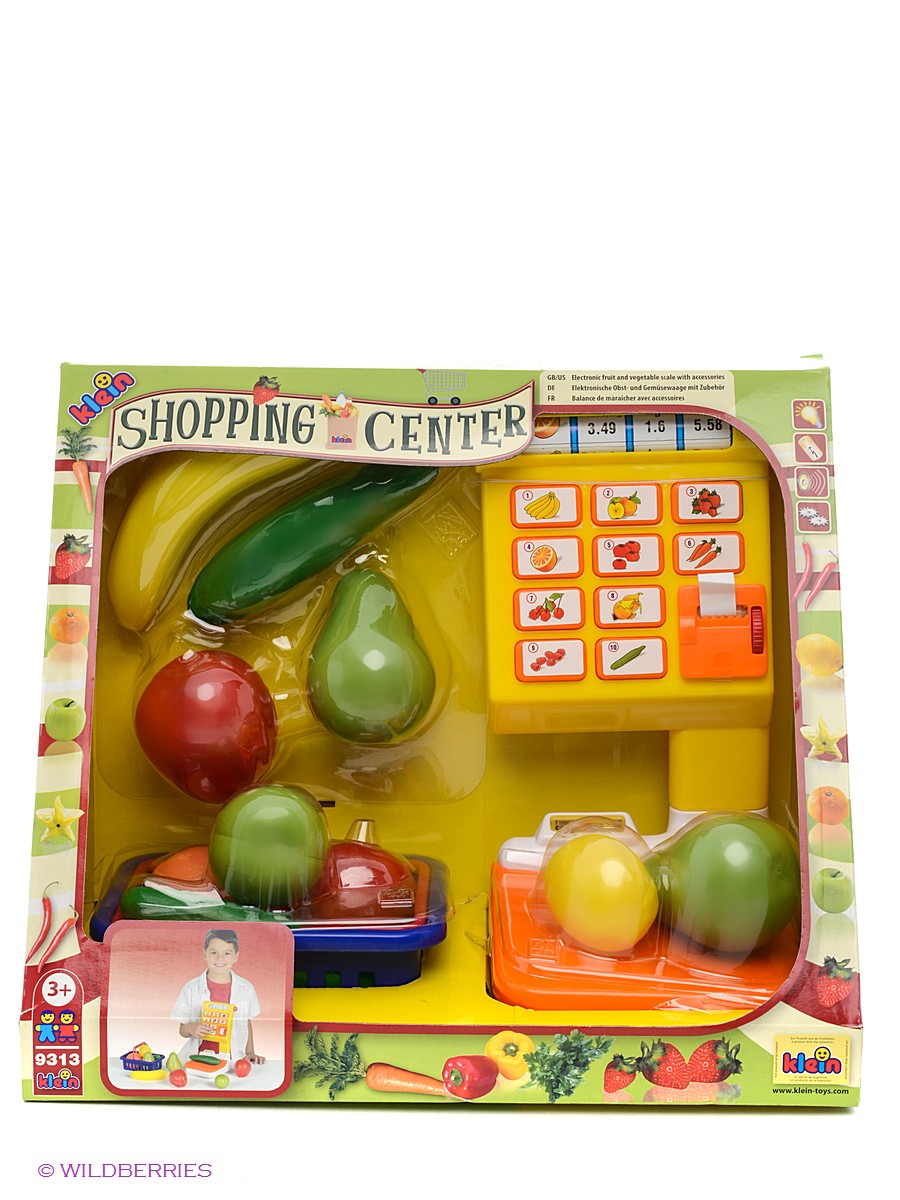 Весы Klein + наборы овощей и фруктов