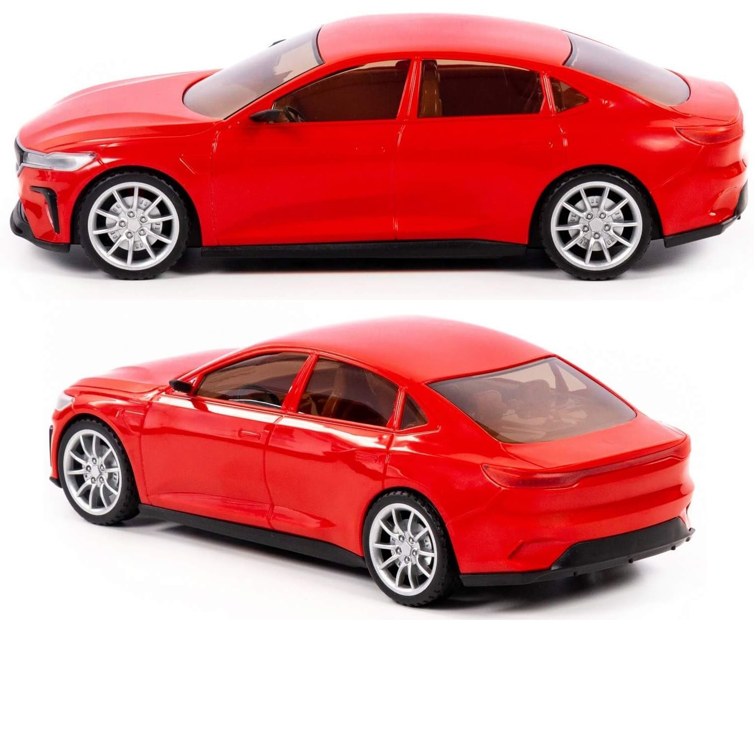 Игрушечный инерционный легковой автомобиль Полесье седан Элит-Платинум - 27,5 см красный