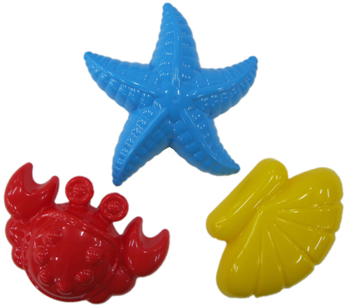 Формы для песка краб, морская звезда, ракушка