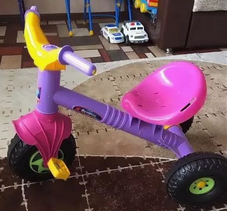 Трехколесный велосипед Малыш Ветерок фиолетовый