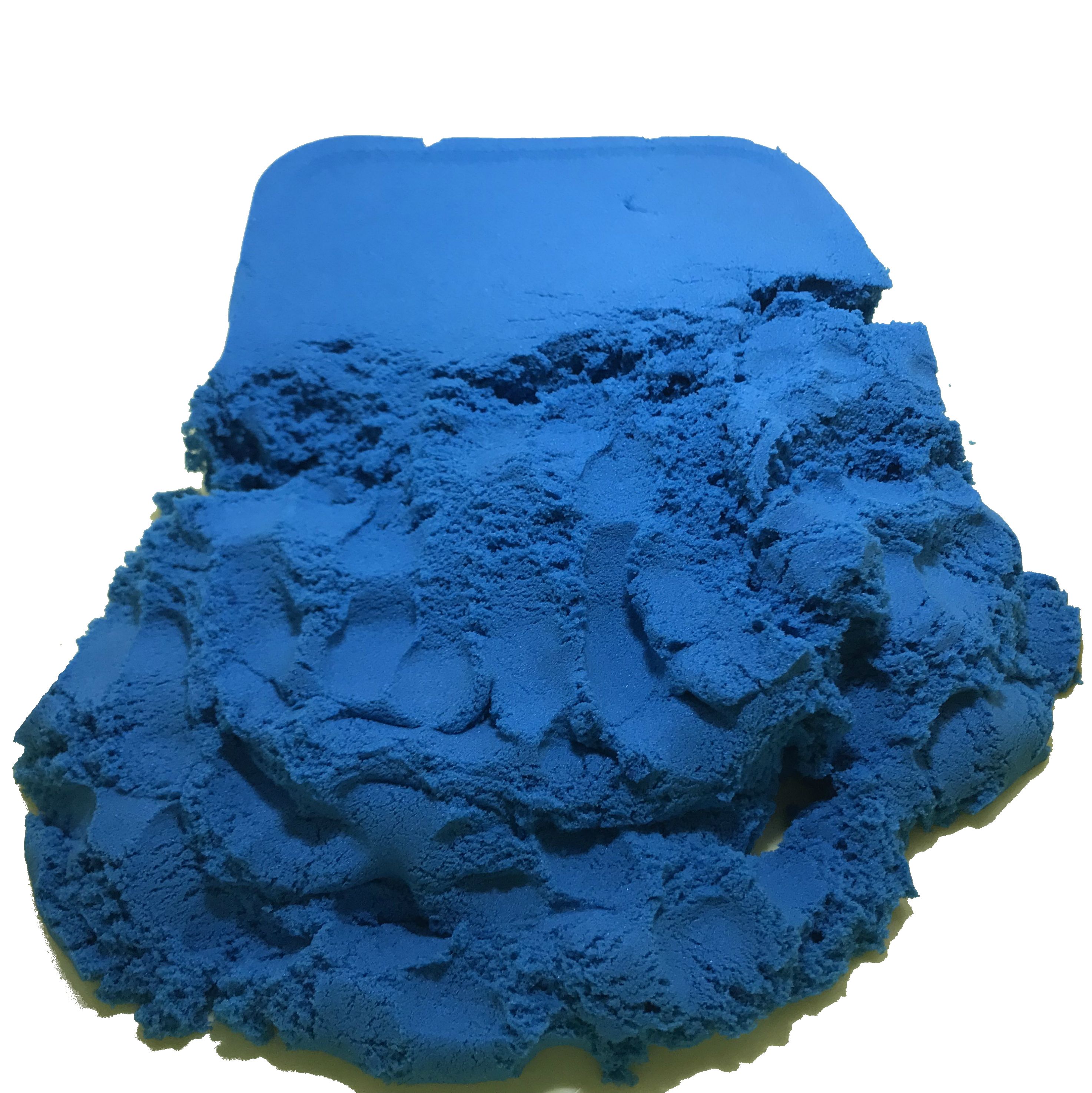 Игрушечный кинетический песок синего цвета