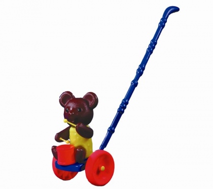 Каталка мишка огонек детская.