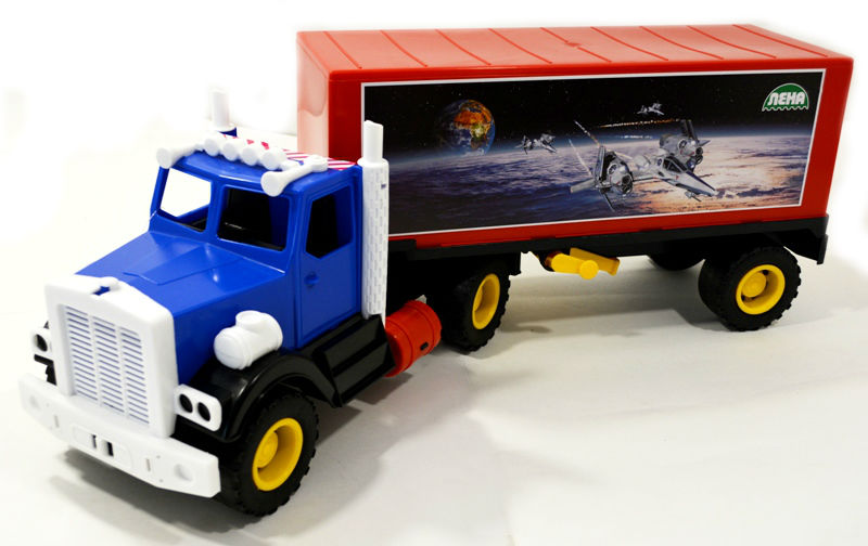 Игрушка машина трейлер дальнобойщик