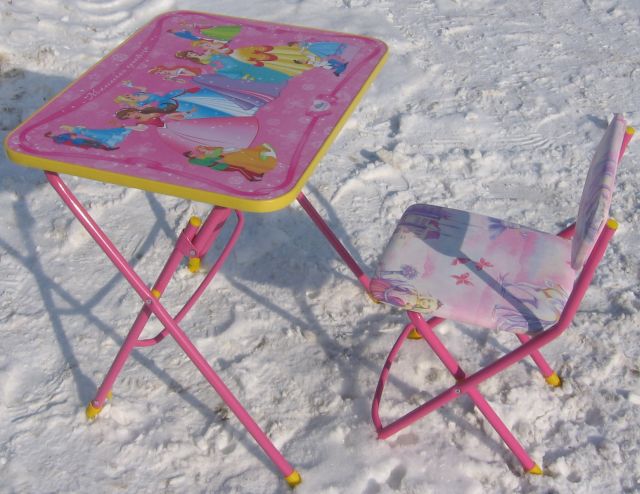 Складной комплект детской мебели Умничка стол-парта с пеналом  КУ3