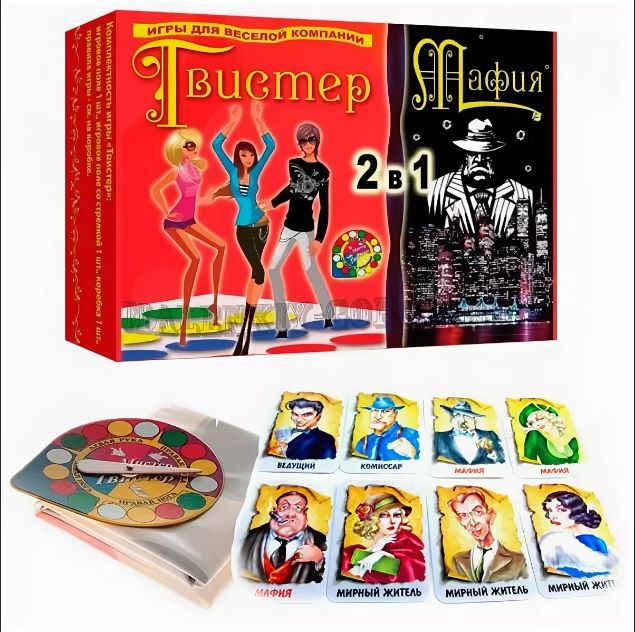 Твистер игра для детей с ковриком и карточками