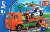 Игрушечный конструктор "Город мастеров" Эвакуатор Камаз 6520 с полицейской машинкой 179 дет.