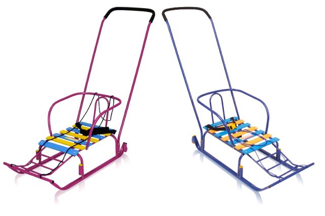 Санки Умка 5 Комфорт с колесиками