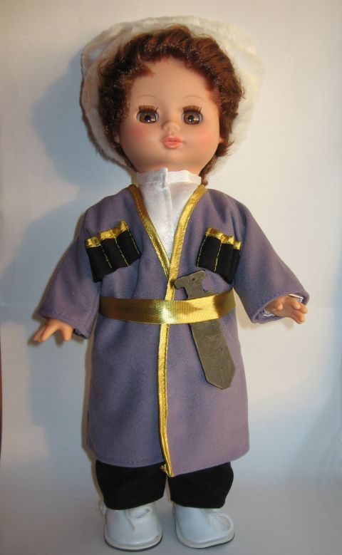 Адыгейский национальный костюм кукла Георгий