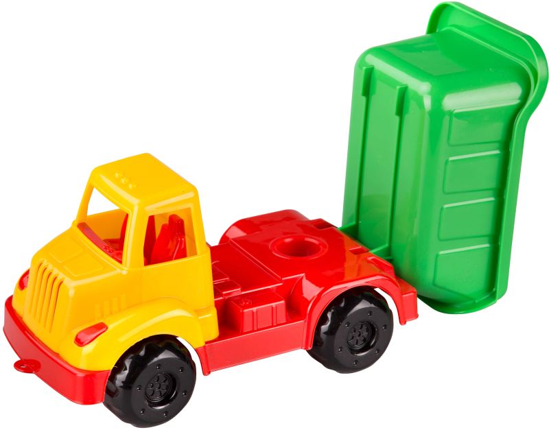 Моделька с корпусом из пластмассы и пластмассовым кузовом (кузов поднимается и опускается). igrushechnaya-detskaya-mini-mashinka-samosval-02.jpg