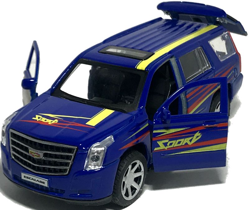 У машинки Cadillac Escalade открываются две передние двери и задняя дверь багажника. Внутрь него можно положить маленькие игрушечные вещи. igrushechnaya-sportivnaya-mashinka-cadillac-escalade-04.jpg