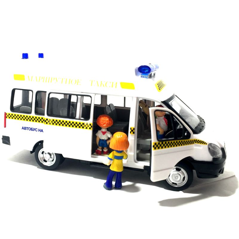 Вы сможете благодаря её большому салону, катать в ней маленьких человечков. igrushechnaya-mashinka-marshrutnoe-taksi-7.jpg